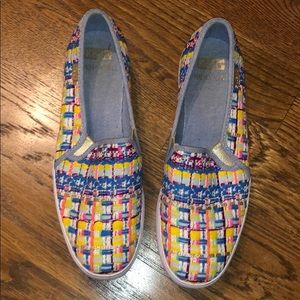 KEDS X MALHIA KENT embroidered platform sneaks
